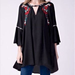 JODIFL Embroidered Tunic/Dress